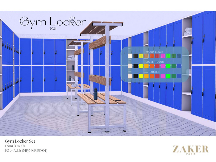 ZAKER : Gym Locker Set PG