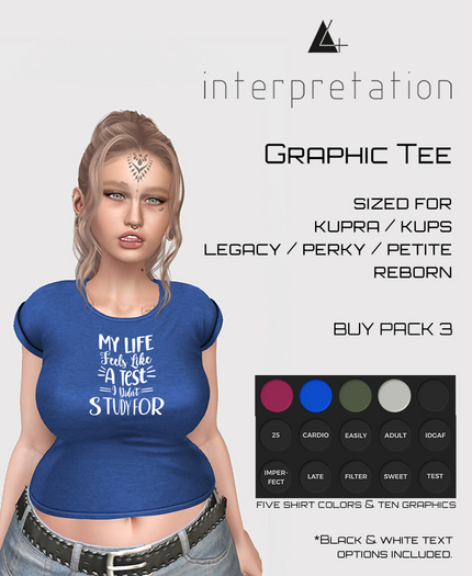 [U4I] Graphic Tee W - Pack 3 