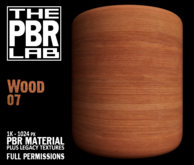 The PBR Lab - Wood 07 - PBR Material & 3D Textures