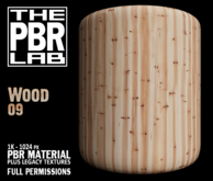 The PBR Lab - Wood 09 - PBR Material & 3D Textures