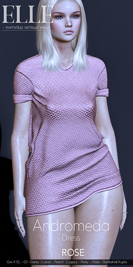 [ELLE] Andromeda Dress - Rose -