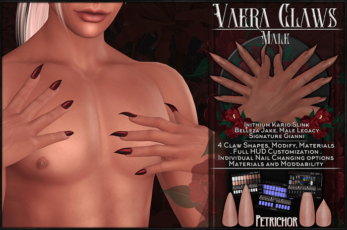 :[P]:- Vaera Claws - Male