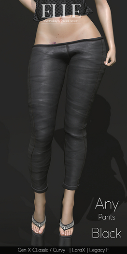 [ELLE] Any Pants - Black