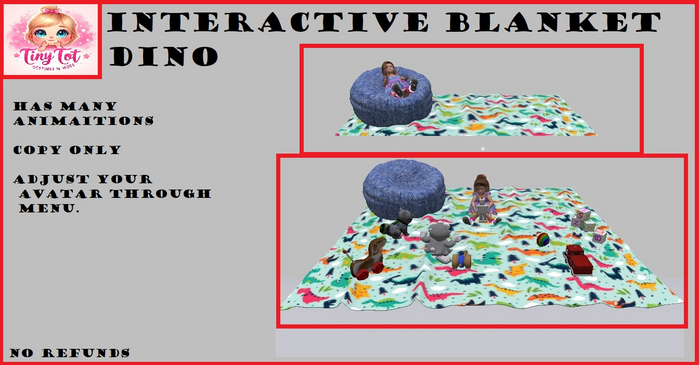 TTV Interactive Rug DINO