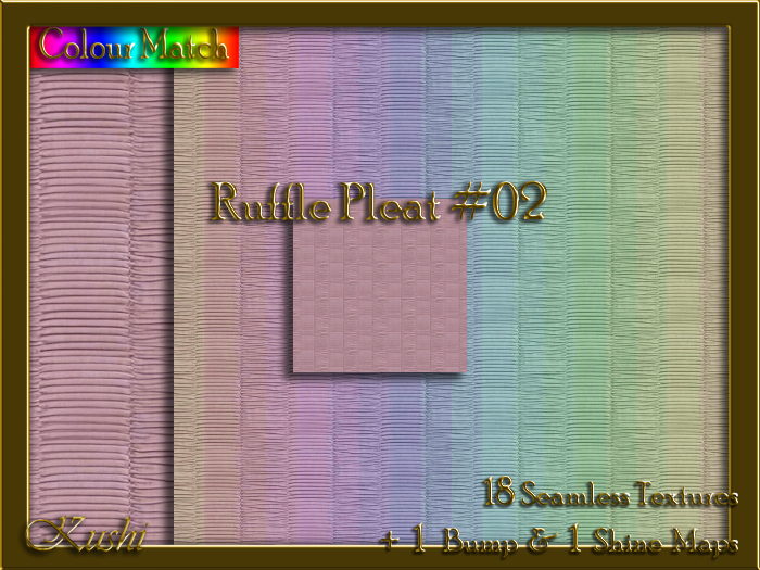 Ruffle Pleat #02 Seamless Texture Pack
