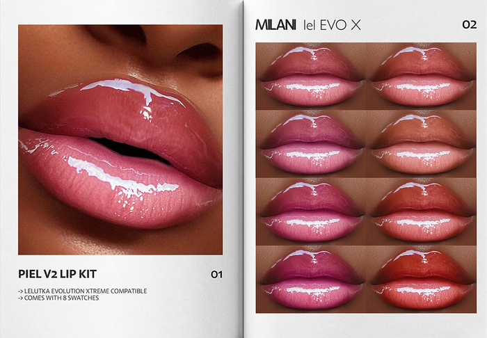 MILANI - "PIEL V2" LIP KIT / DEMO