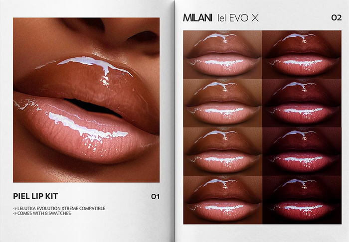 MILANI - "PIEL" LIP KIT / FATPACK