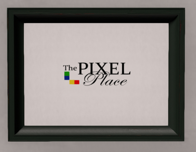 Shabby Painted Frame Black