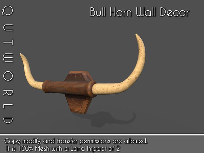 .::QUTWORLD Horn Wall Decor ::.NT Unpack