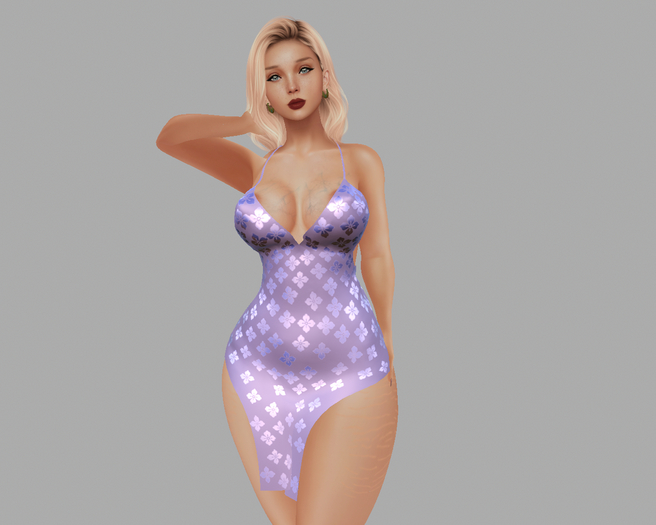 Baby Pink Silken Camisk Dress Demo ~ LaraX