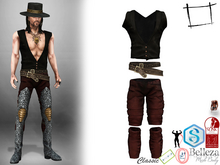 WC1706 Pants Belt Vest Outfit