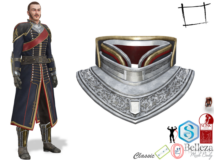 Full Perm Royal Aristocratic Neck Guard Slink Male, Belleza Jake, Signature Gianni, Ocacin Gamit, Onupup, Legacy Male