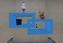 POUPOUNE Blue Decorative Shelf