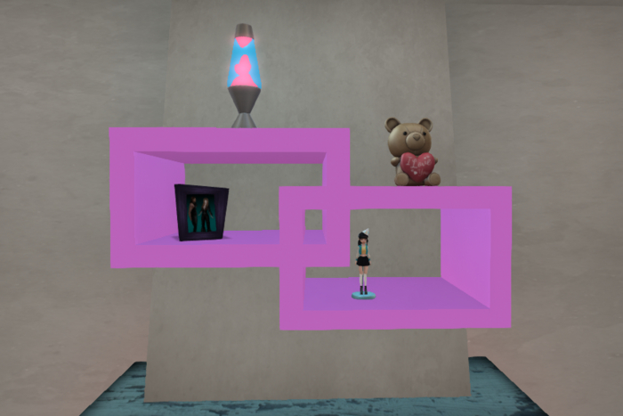 POUPOUNE Pink Decorative Shelf