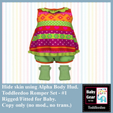 Toddleedoo Romper 1 Set (Boxed)