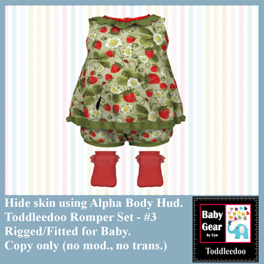 Toddleedoo Romper 3 Set (Boxed)