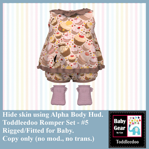 Toddleedoo Romper 5 Set (Boxed)