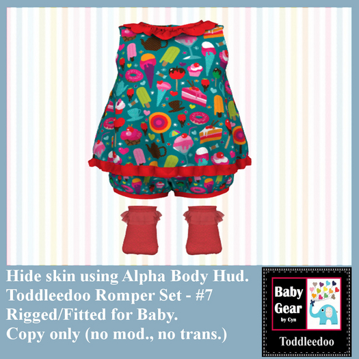 Toddleedoo Romper 7 Set (Boxed)