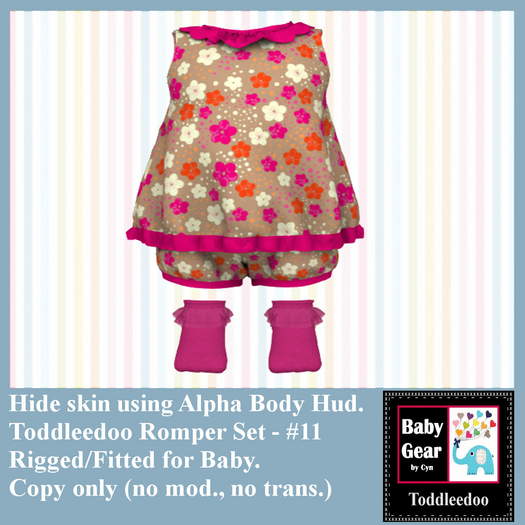 Toddleedoo Romper 11 Set (Boxed)