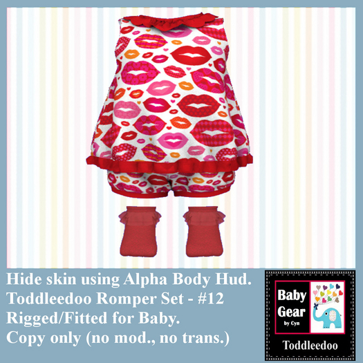 Toddleedoo Romper 12 Set (Boxed)