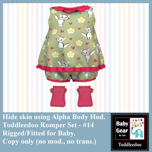 Toddleedoo Romper 14 Set (Boxed)