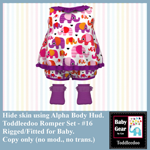 Toddleedoo Romper 16 Set (Boxed)