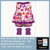 Toddleedoo Romper 16 Set (Boxed)