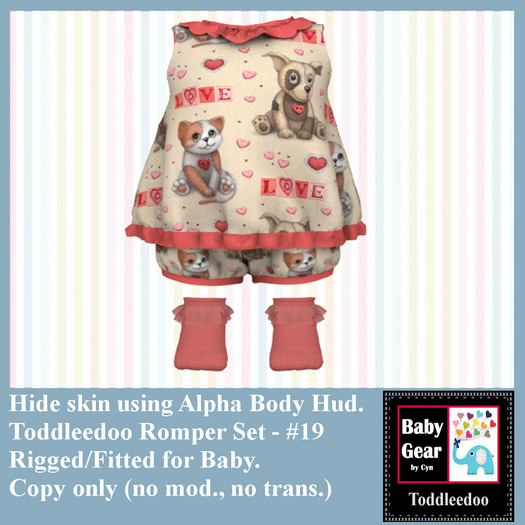 Toddleedoo Romper 19 Set (Boxed)