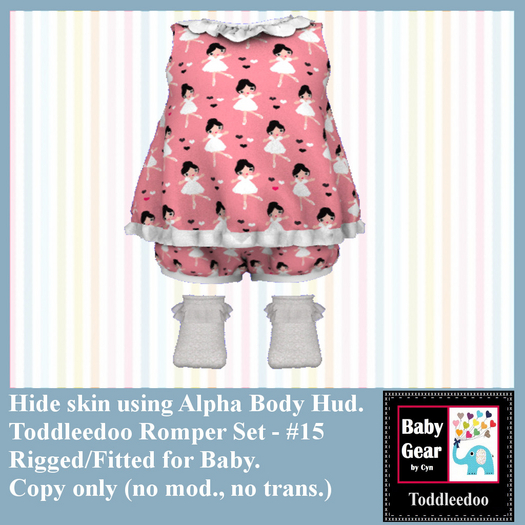 Toddleedoo Romper 15 Set (Boxed)