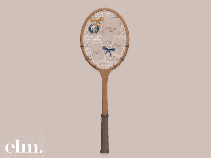 Elm. Remi Racket Decor//Polaroids & Pics