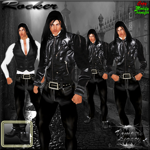 Vampire Legacy - Rocker,vampire,dark,goth,biker,steampunk.