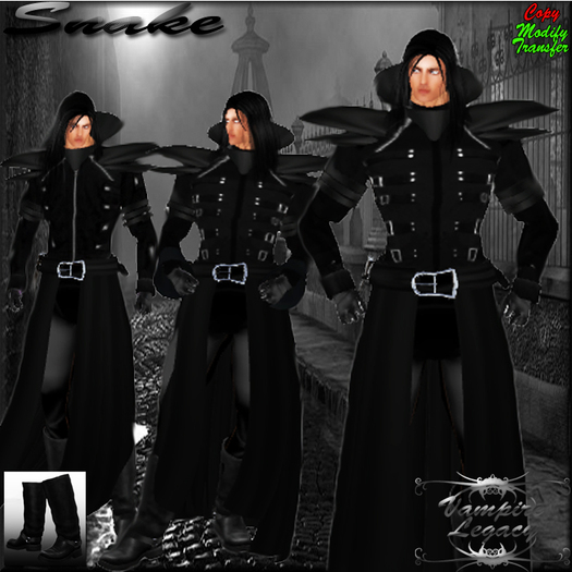 Vampire Legacy - Snake,vampire,dark,goth,biker,steampunk.