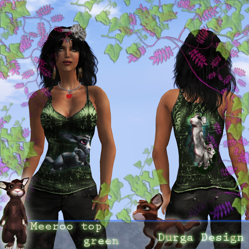 MEEROOS TOP GREEN, Durga Design