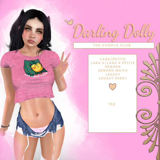 ::Darling Dolly:-Cuddle Club Tee (add)