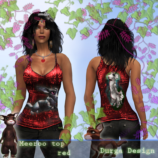 MEEROOS TOP RED, Durga Design