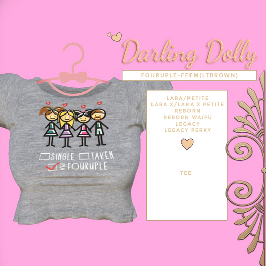 :::Darling Dolly:-Fouruple FFFM(BrwnH)add