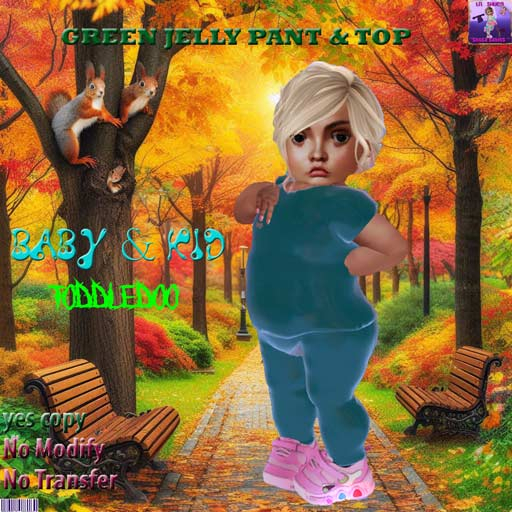 GREEN JELLY TOP & PANT