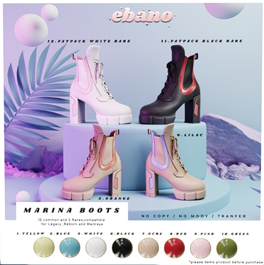 2.Ebano-Marina Boots REBORN BLUE