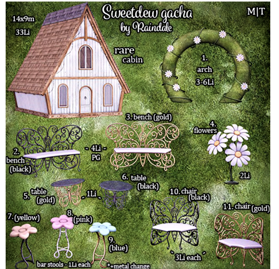 Raindale - Sweetdew cabin (rez&open) - RARE