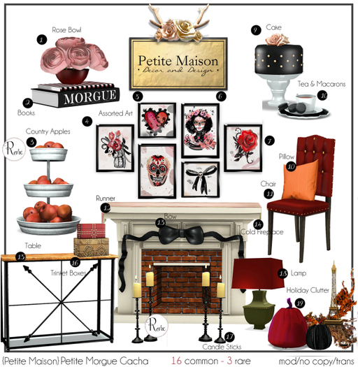 {Petite Maison} Morgue Book Stack Duo