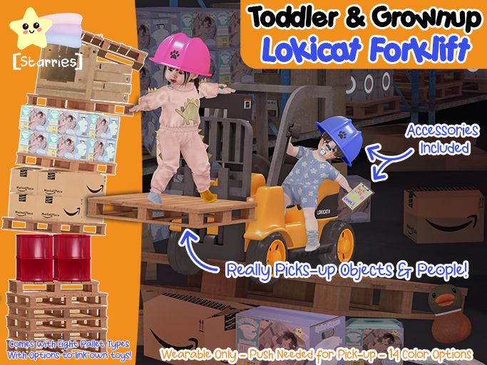 [Starries] Lokicat Wearable Forklift for Toddlers and Grownups