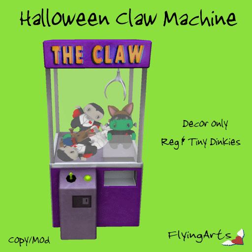 !FA! Halloween Claw Machine Decors