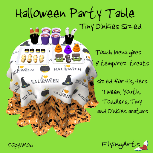 !FA! Halloween Party Table Tiny Dinkies