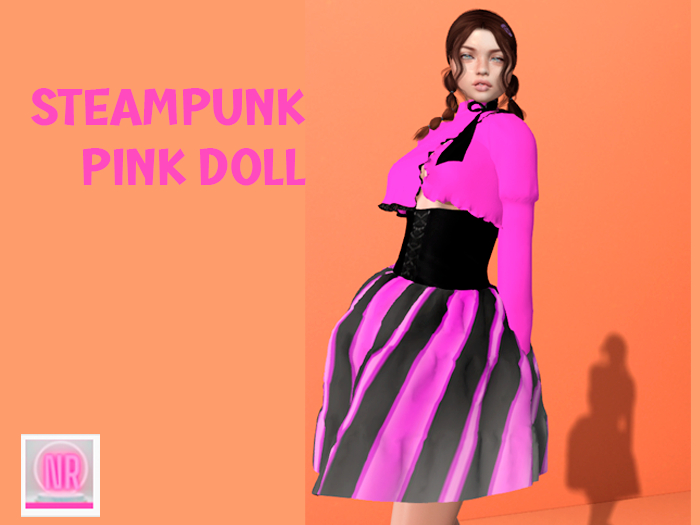 Steampunk Top & Skirt Pink Doll - Maitreya Legacy Kupra Belleza