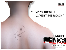 (Back Tattoo) No.1426 Light
