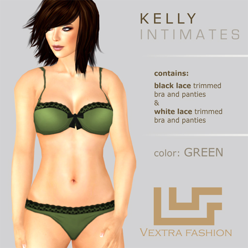 *VEXTRA FASHION* "Kelly" Intimates - Green