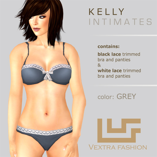 *VEXTRA FASHION* "Kelly" Intimates - Grey