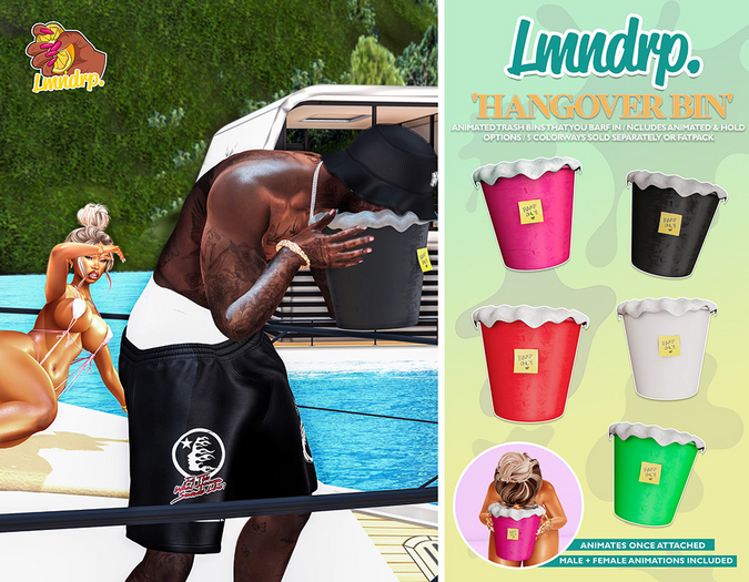lmndrp. - hangover bin - white