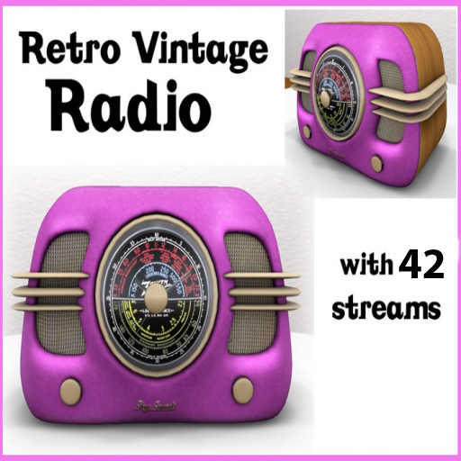 RETRO VINTAGE RADIO (PINK) - preloaded with 42 streams (TRANS/NO COPY)