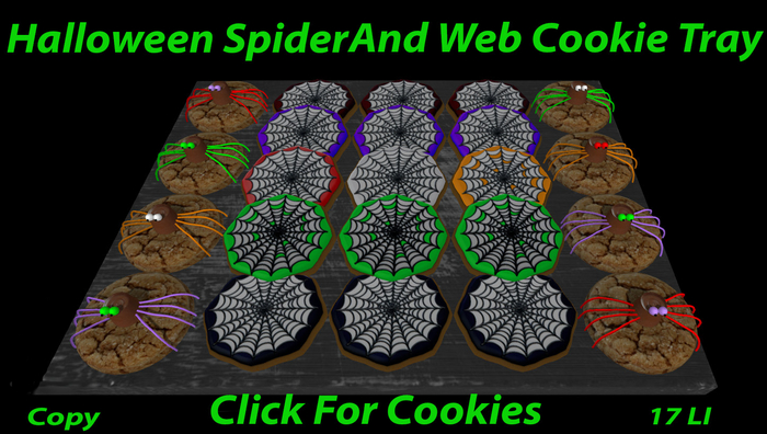 Halloween Spider And Web Cookie Tray